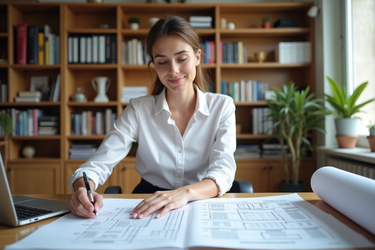 Architecte consultantun dossier de permis de construire pour des travaux de réfection de toiture à domicile